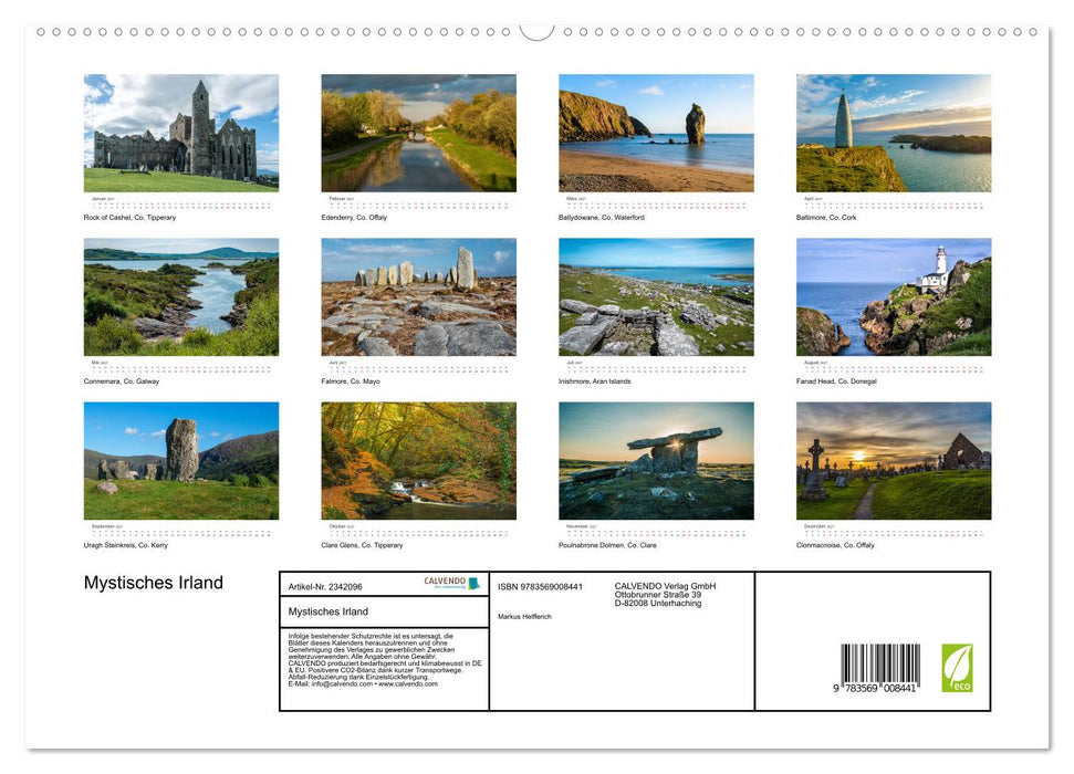Mystisches Irland (CALVENDO Premium Wandkalender 2027)