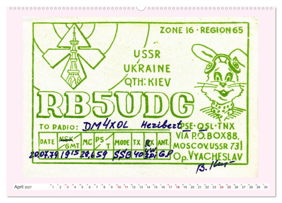 Radio-Land Ukraine - Ukrainische Amateurfunkstationen (CALVENDO Premium Wandkalender 2027)