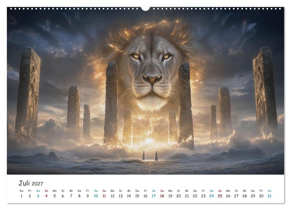 Die Stärke der Löwenwächter (CALVENDO Premium Wandkalender 2027)