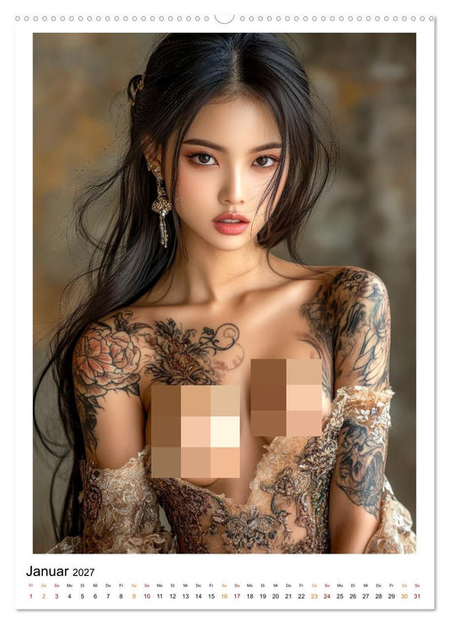 Tattoo Dreams - Sinnliche Kunstwerke (CALVENDO Wandkalender 2027)