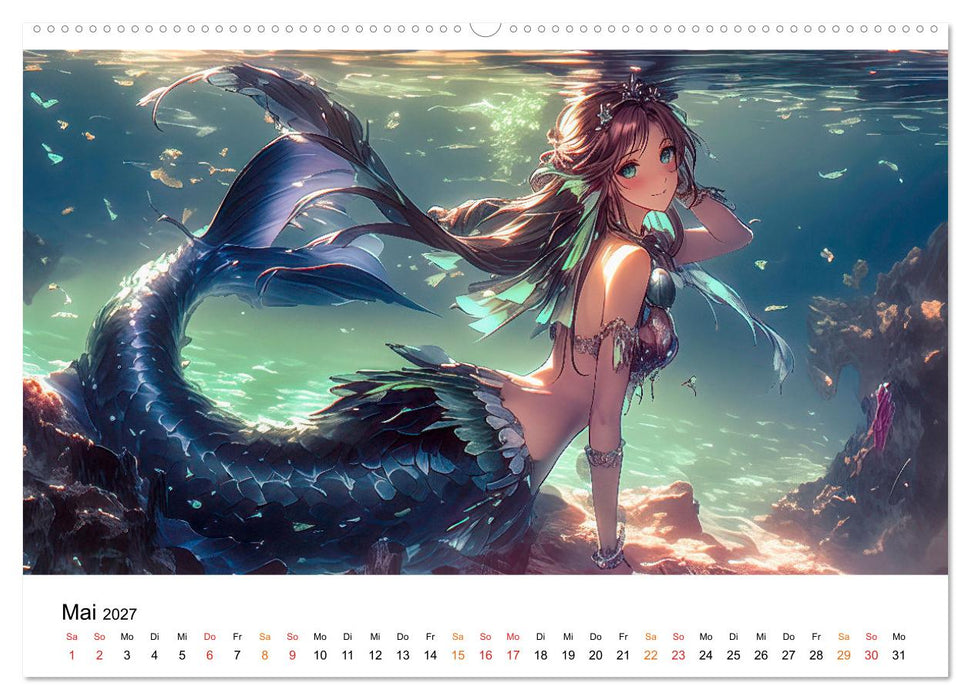 Meerjungfrauen - geheimnisvolle Schönheiten des Meeres (CALVENDO Premium Wandkalender 2027)