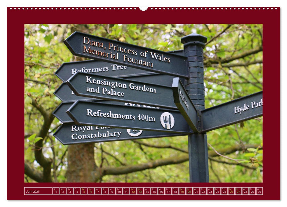 Details von London (CALVENDO Premium Wandkalender 2027)