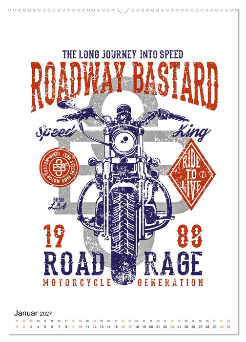 Motorrad - nostalgische Poster (CALVENDO Wandkalender 2027)