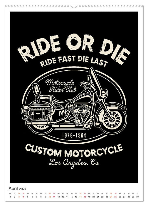 Motorrad - nostalgische Poster (CALVENDO Wandkalender 2027)