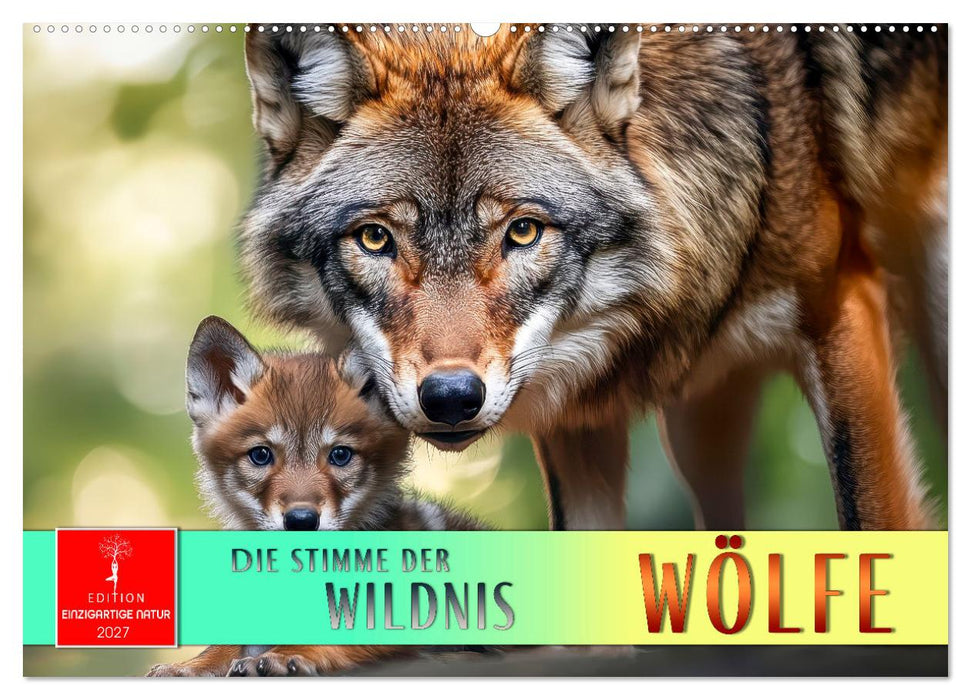 Wölfe - die Stimme der Wildnis (CALVENDO Wandkalender 2027)
