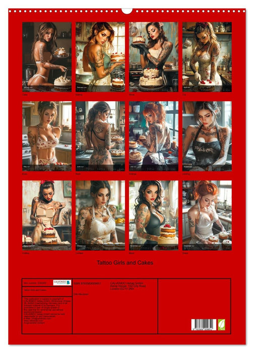 Tattoo Girls and Cakes (CALVENDO Monthly Calendar 2027)
