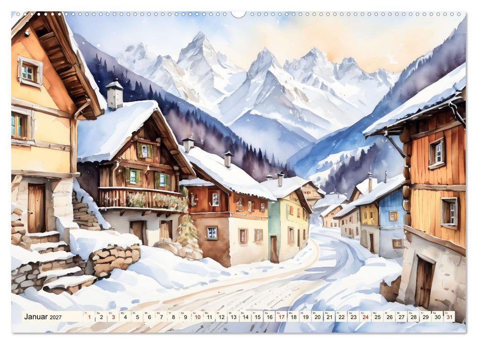 Fernweh - Malerische Gassen (CALVENDO Wandkalender 2027)