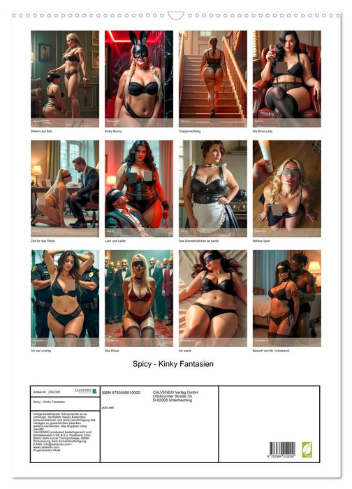 Spicy - Kinky Fantasien (CALVENDO Wandkalender 2027)