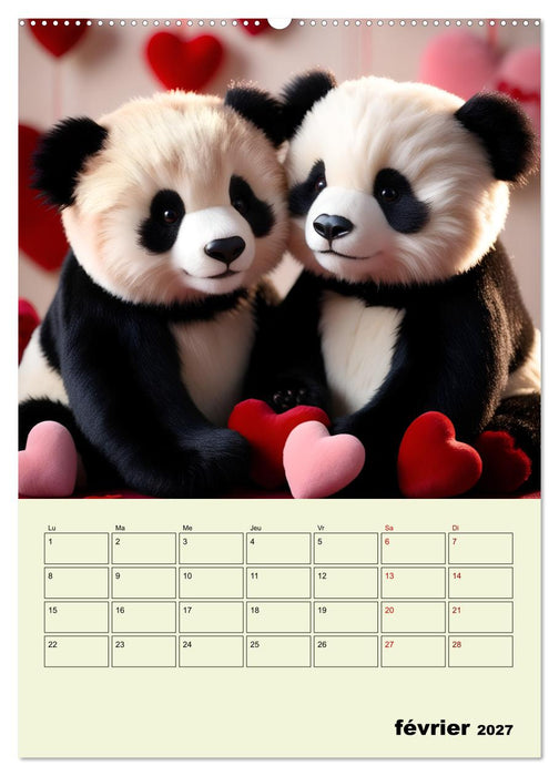 Les pandas rigolos - Une année de douceur et de rires (CALVENDO Calendrier mensuel 2027)