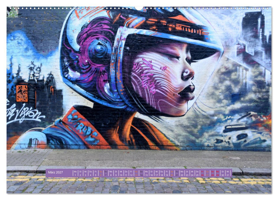Streetart-Kunst, die die Straßen Londons atmen lässt (CALVENDO Wandkalender 2027)