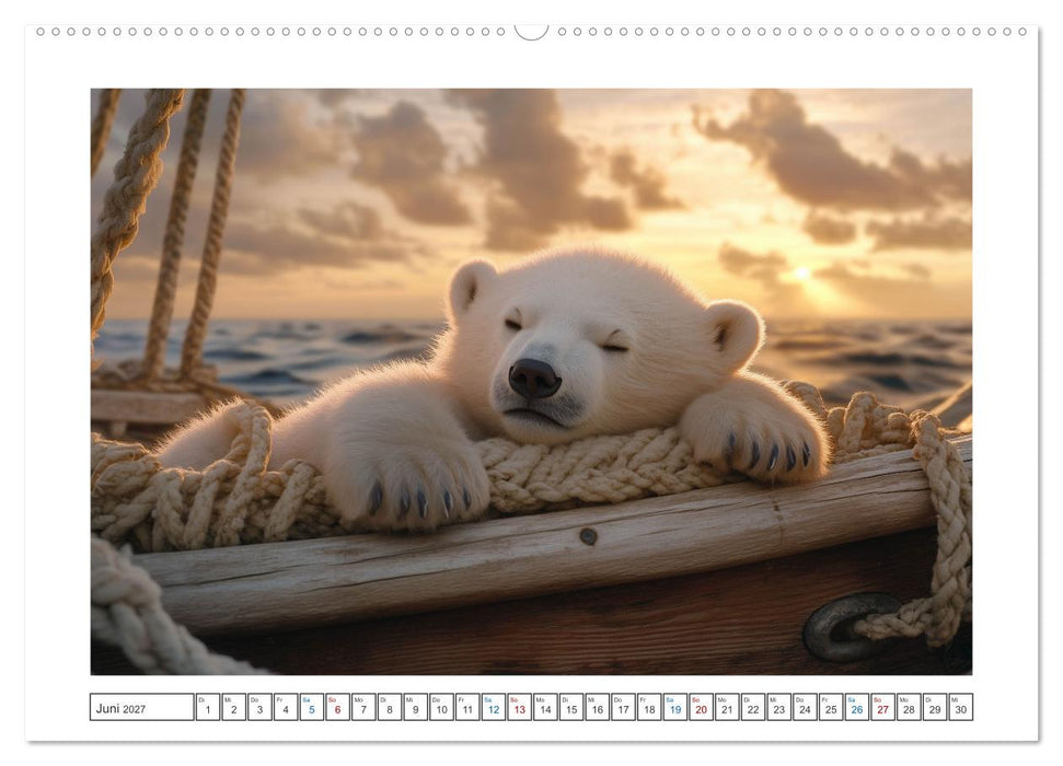 Kleiner Eisbär und die große Welt (CALVENDO Wandkalender 2027)