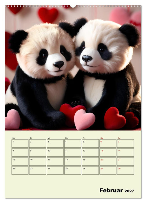 Ein pandastarkes Jahr - Flauschige Pandabären zum Verlieben (CALVENDO Premium Wandkalender 2027)