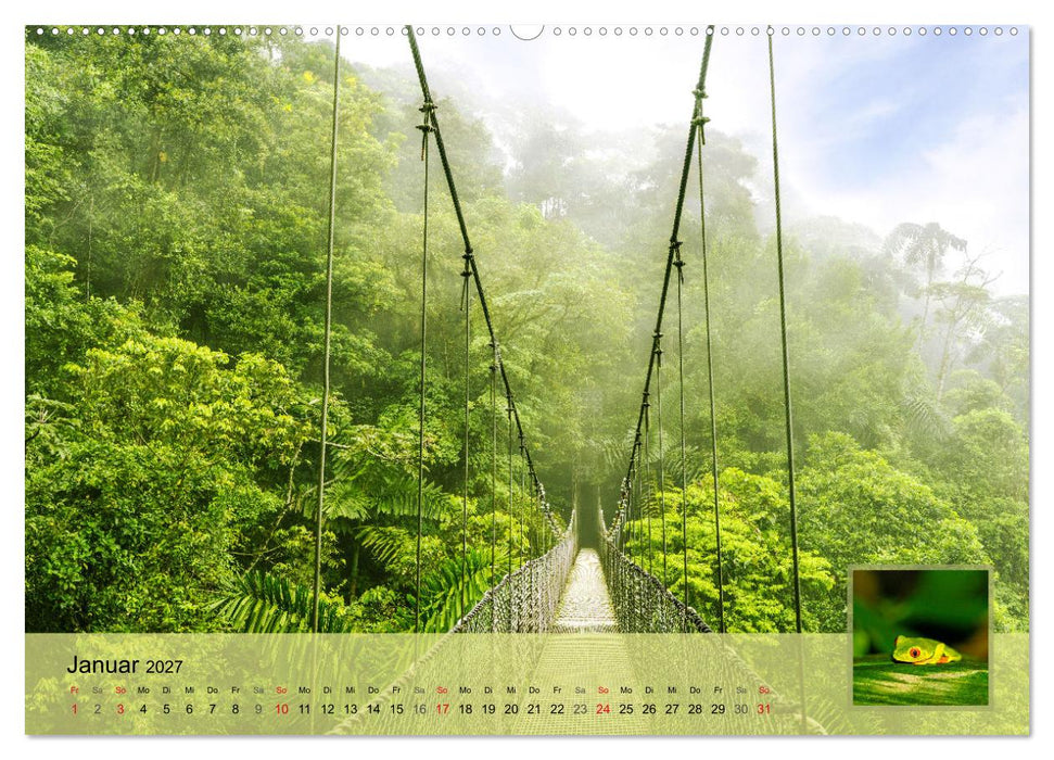 Costa Rica Dreams Tropische Naturwunder (CALVENDO Premium Wandkalender 2027)