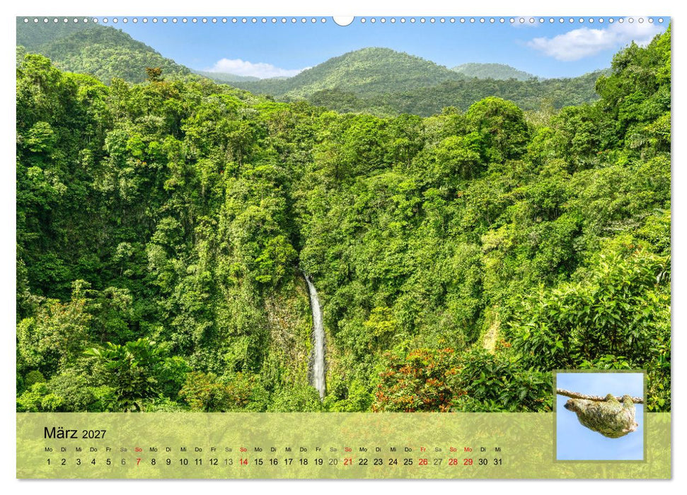Costa Rica Dreams Tropische Naturwunder (CALVENDO Premium Wandkalender 2027)