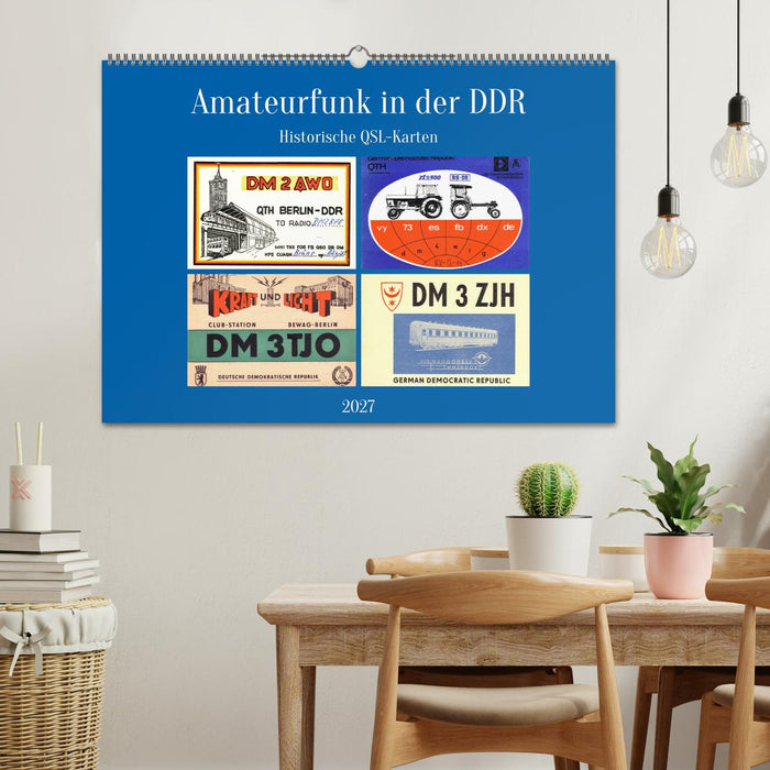 Amateurfunk in der DDR - Historische QSL-Karten (CALVENDO Wandkalender 2027)