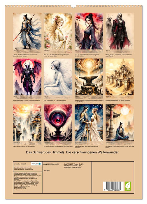 Das Schwert des Himmels: Die verschwundenen Weltenwunder (CALVENDO Premium Wandkalender 2027)