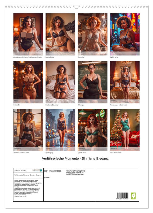 Verführerische Momente - Sinnliche Eleganz (CALVENDO Wandkalender 2027)