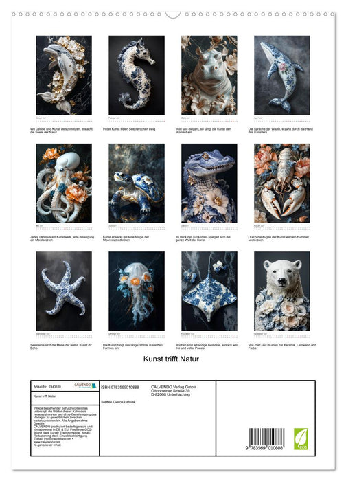 Kunst trifft Natur (CALVENDO Premium Wandkalender 2027)
