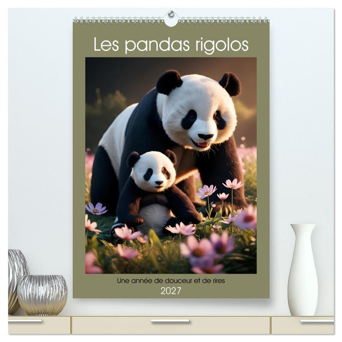 Les pandas rigolos - Une année de douceur et de rires (CALVENDO Calendrier supérieur 2027)