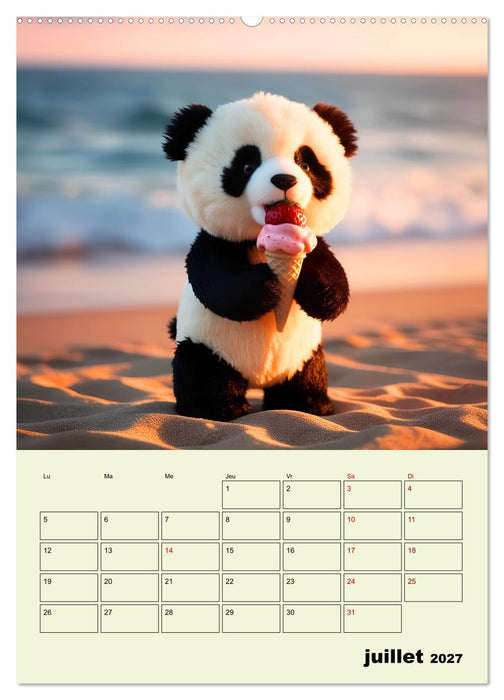 Les pandas rigolos - Une année de douceur et de rires (CALVENDO Calendrier supérieur 2027)