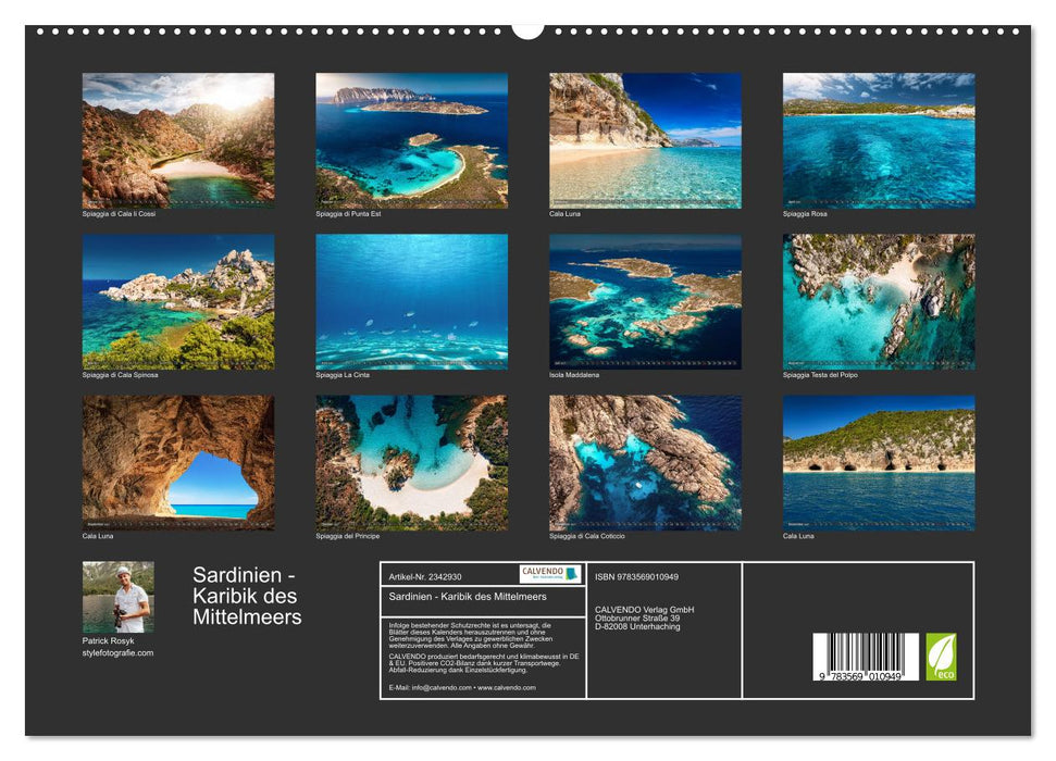 Sardinien - Karibik des Mittelmeers (CALVENDO Premium Wandkalender 2027)