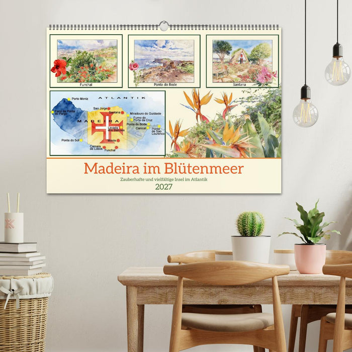 Madeira im Blütenmeer (CALVENDO Wandkalender 2027)