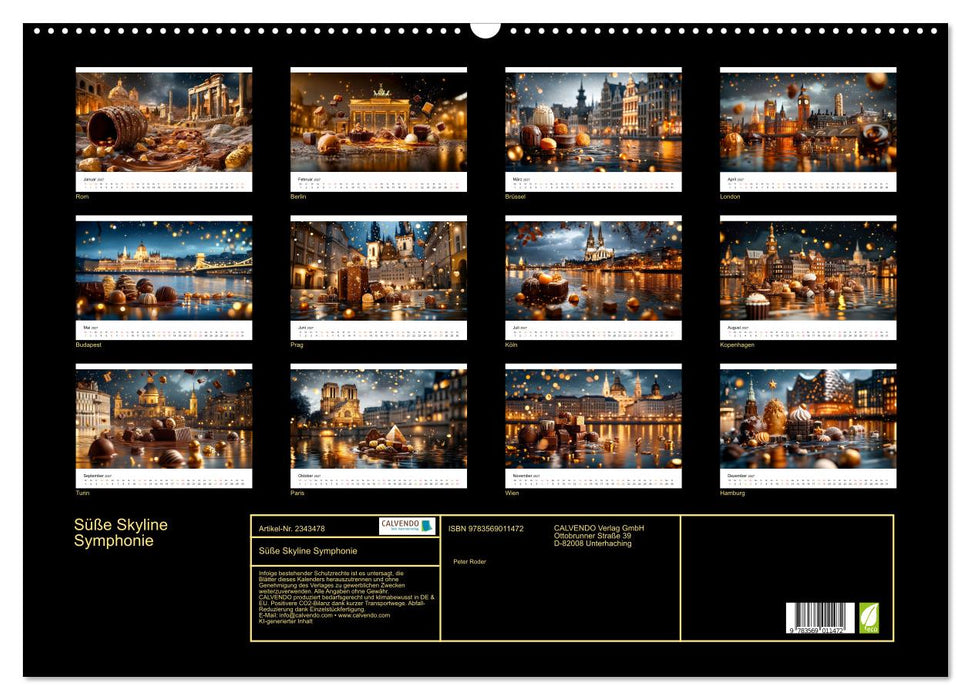 Süße Skyline Symphonie (CALVENDO Wandkalender 2027)