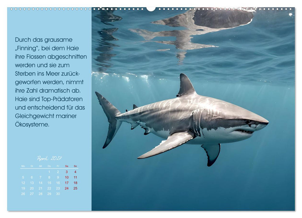 Meerestiere in Gefahr - Unsere Ozeane, unsere Verantwortung (CALVENDO Premium Wandkalender 2027)