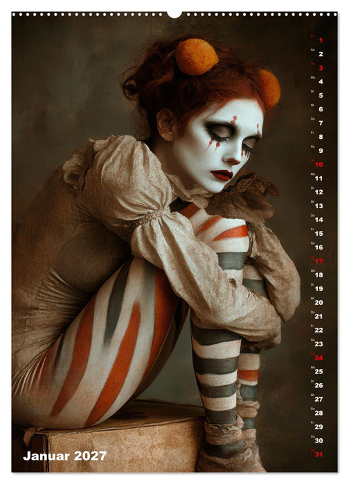 Clowngeschichten - Eine besondere Welt (CALVENDO Premium Wandkalender 2027)