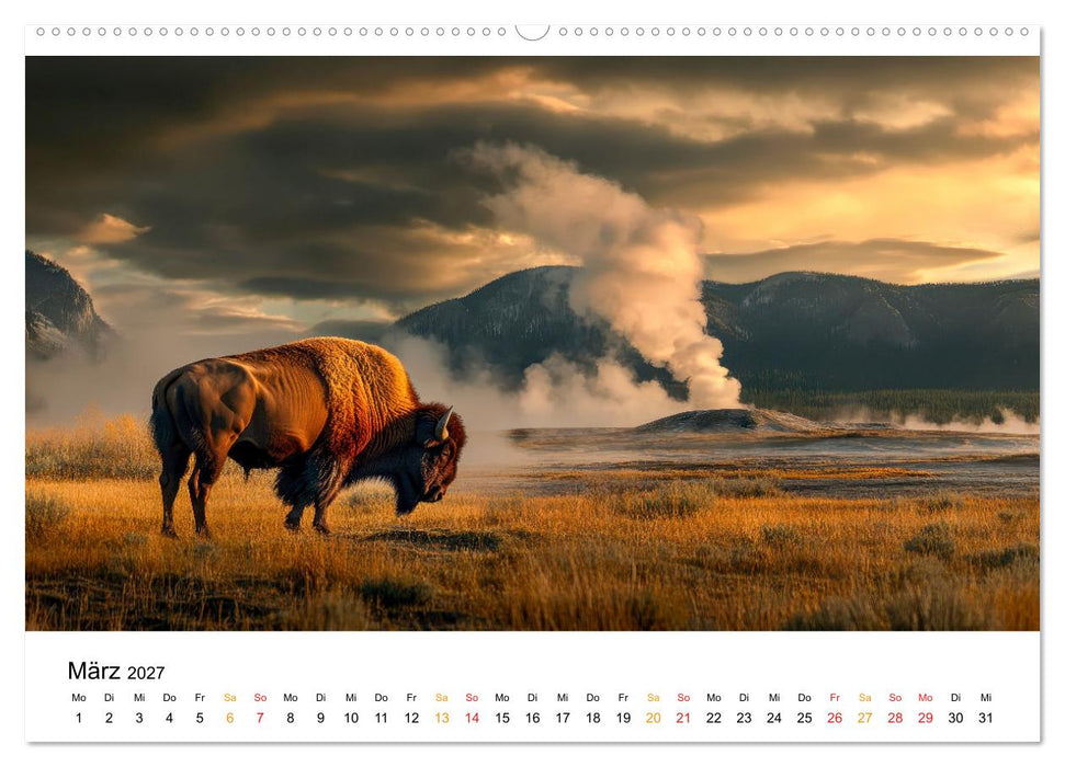 Büffel - Ikonen der Wildnis (CALVENDO Wandkalender 2027)