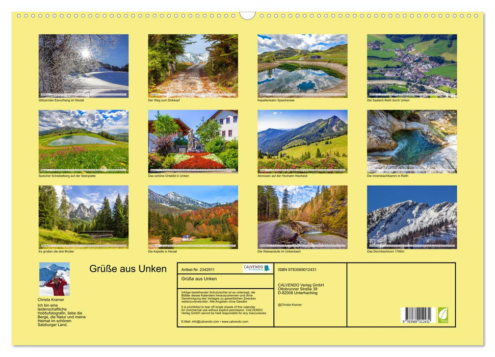 Grüße aus Unken (CALVENDO Wandkalender 2027)