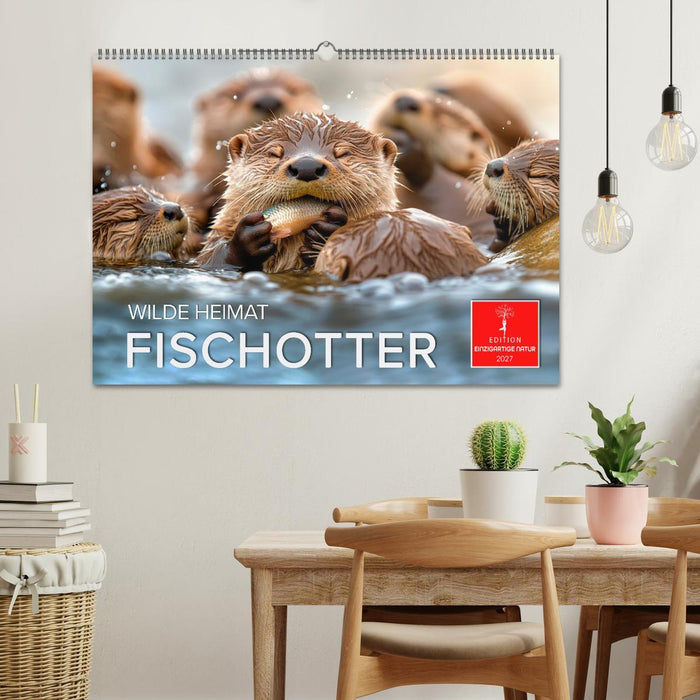 Wilde Heimat - Fischotter (CALVENDO Wandkalender 2027)