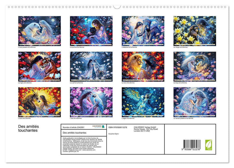 Des amitiés touchantes (CALVENDO Calendrier supérieur 2027)