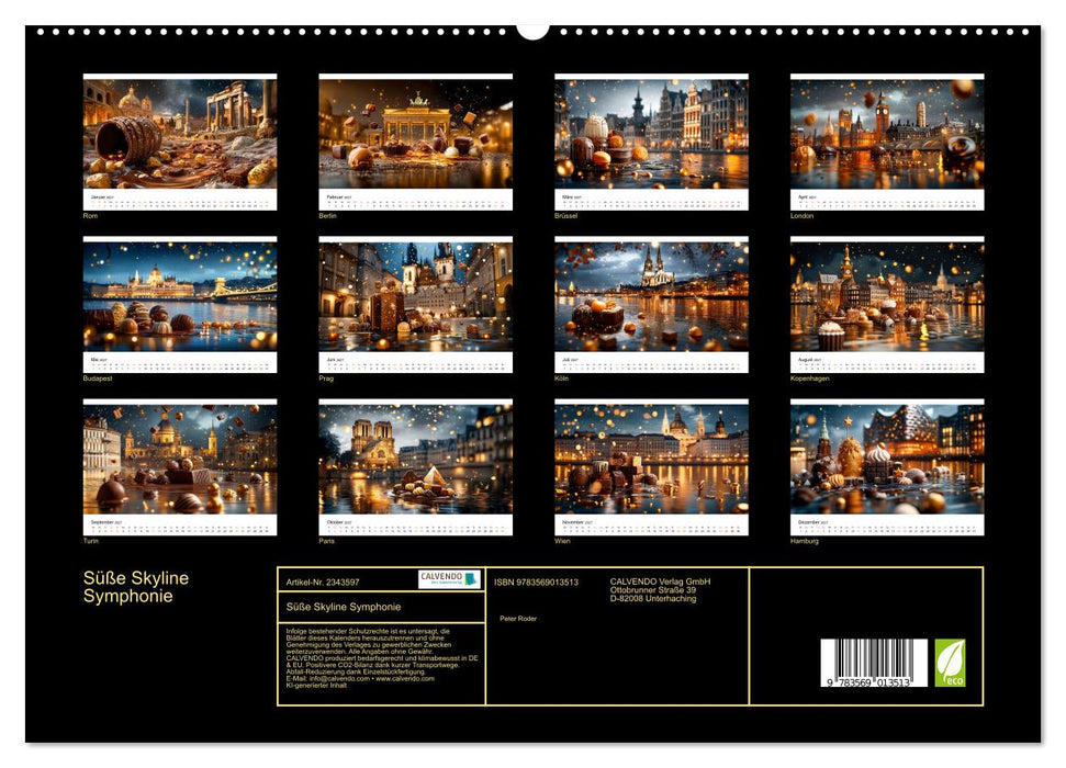 Süße Skyline Symphonie (CALVENDO Premium Wandkalender 2027)