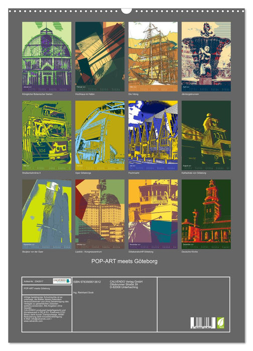 POP-ART meets Göteborg (CALVENDO Wandkalender 2027)