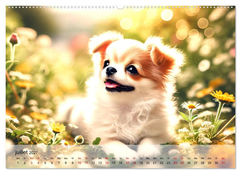 Chiots Chihuahua – Petits miracles (CALVENDO Calendrier supérieur 2027)