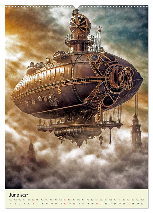 Retro Rides with Steam and Steel (CALVENDO Monthly Calendar 2027)