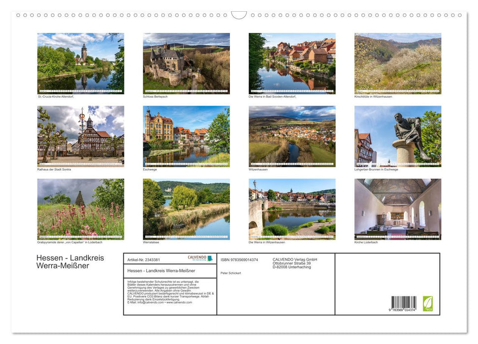 Hessen - Landkreis Werra-Meißner (CALVENDO Wandkalender 2027)