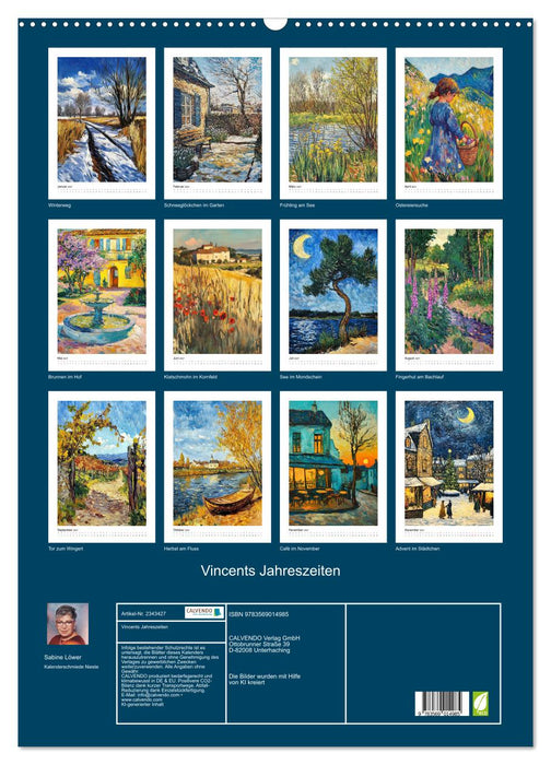 Vincents Jahreszeiten (CALVENDO Wandkalender 2027)