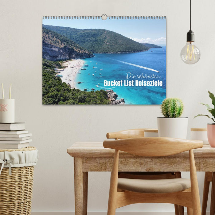 Die schönsten Bucket List Reiseziele (CALVENDO Wandkalender 2027)
