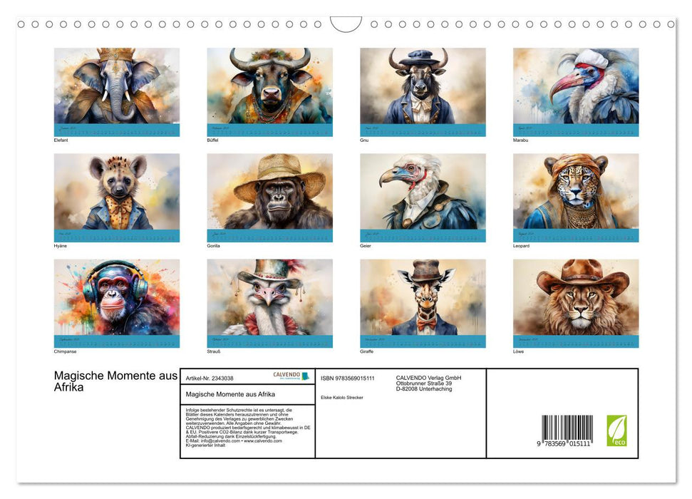 Magische Momente aus Afrika (CALVENDO Wandkalender 2027)