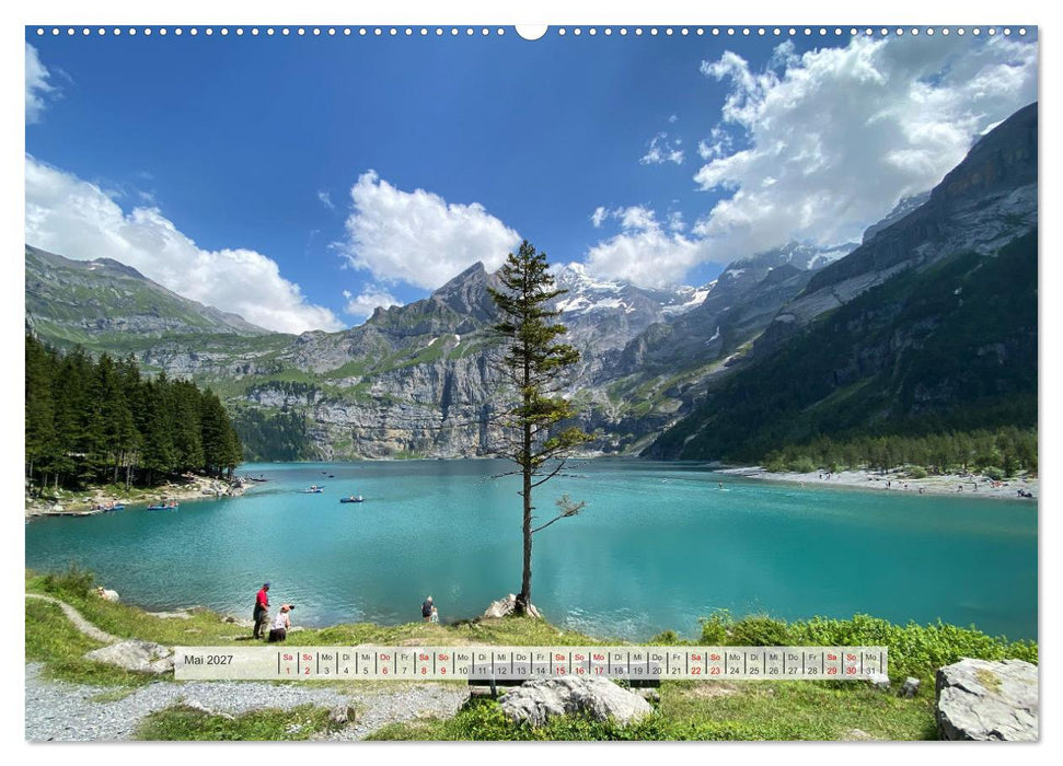 Alpenauszeit - Traumhafte Bergmomente am Wasser (CALVENDO Premium Wandkalender 2027)