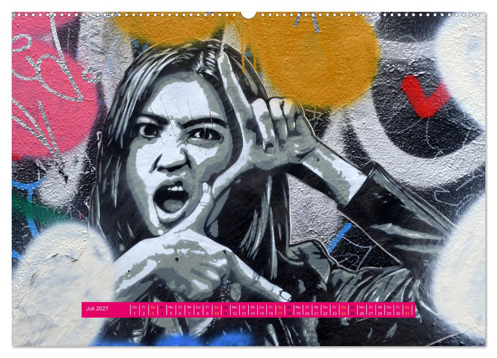 Streetart-Kunst, die die Straßen Londons atmen lässt (CALVENDO Premium Wandkalender 2027)