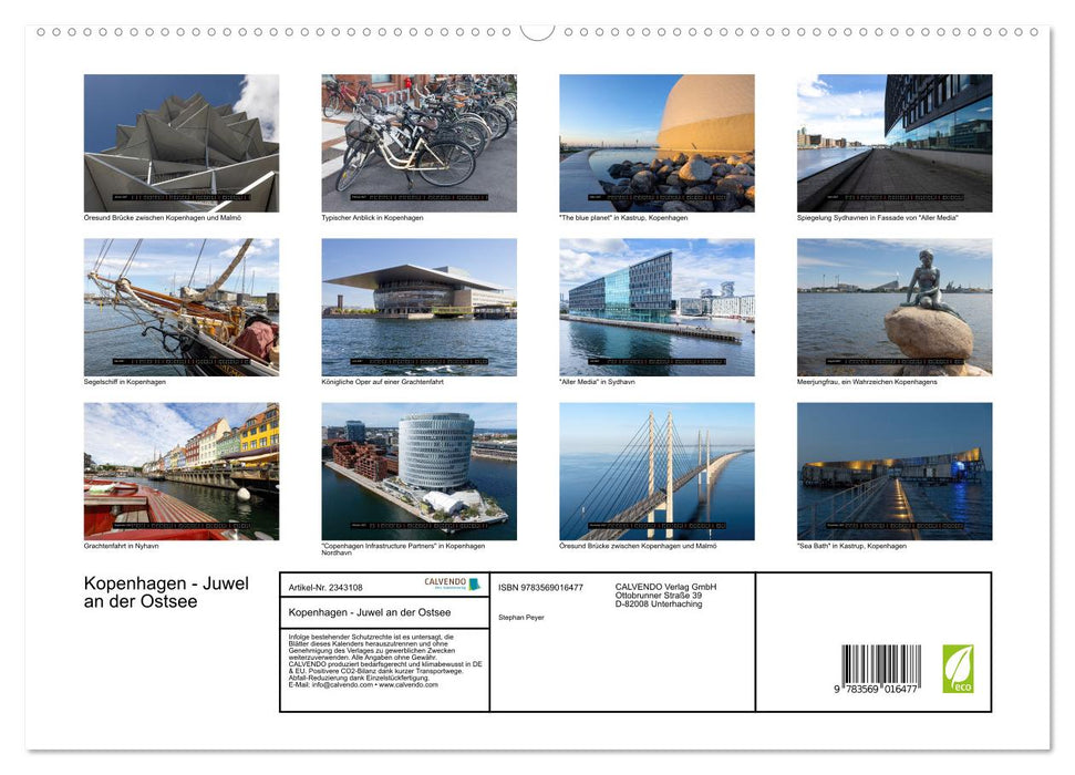 Kopenhagen - Juwel an der Ostsee (CALVENDO Premium Wandkalender 2027)