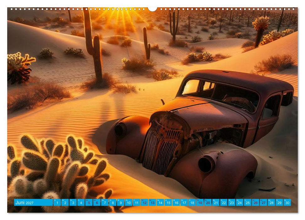 Oldtimer im Wüstensand (CALVENDO Wandkalender 2027)