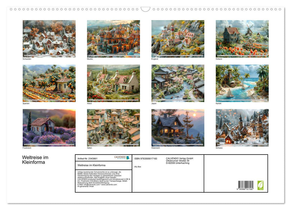 Weltreise im Kleinforma (CALVENDO Wandkalender 2027)