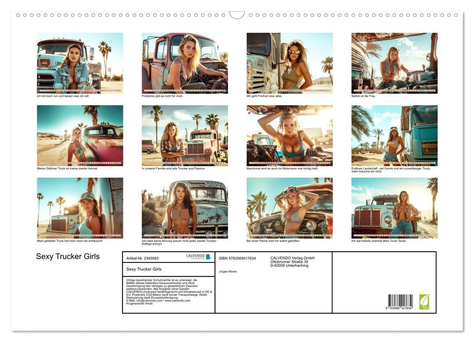 Sexy Trucker Girls (CALVENDO Wandkalender 2027)