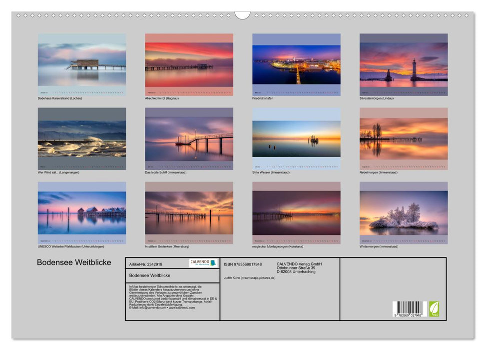 Bodensee Weitblicke (CALVENDO Wandkalender 2027)