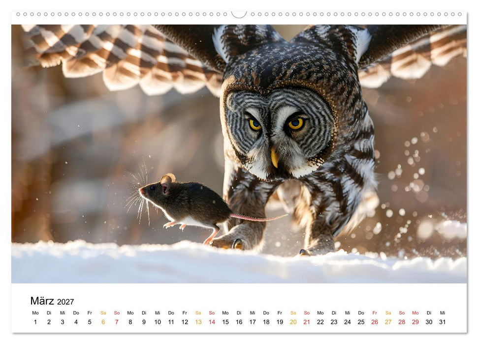 Im Reich der Eulen (CALVENDO Wandkalender 2027)