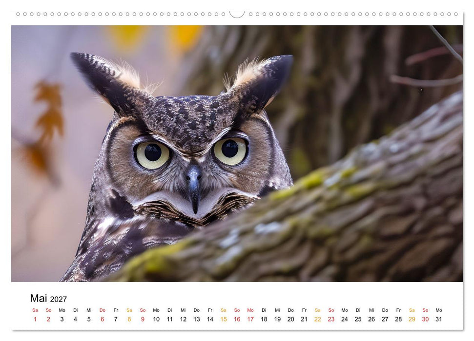 Im Reich der Eulen (CALVENDO Wandkalender 2027)